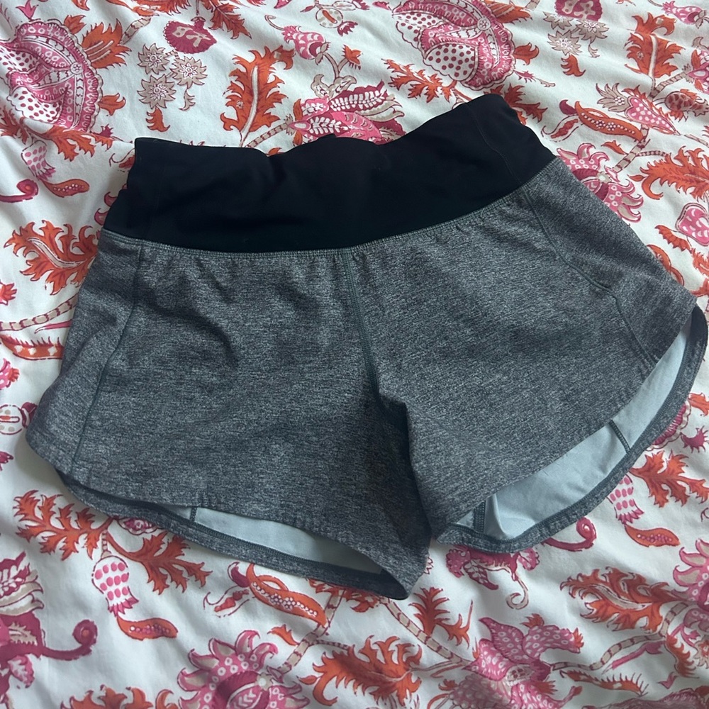 grey lulu lemon speed ups size 2